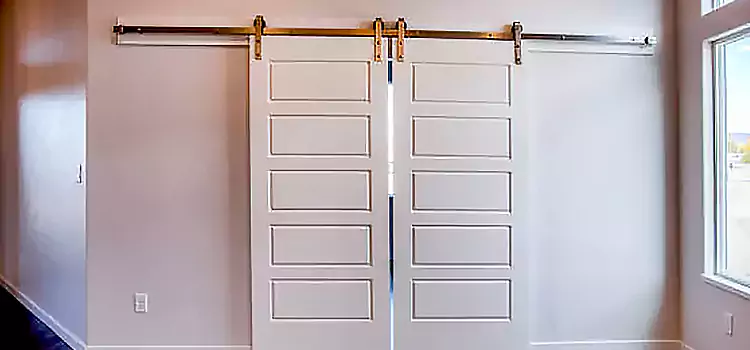 Glass Barn Door with Installation Hardware Kit Middle River